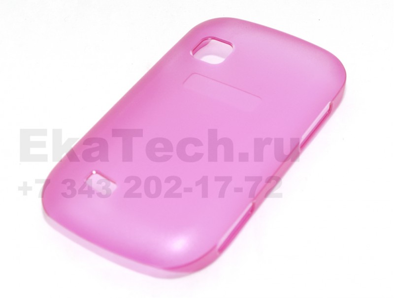 Чехол пластиковый JustinCase Thin Type для Samsung Galaxy Fit S5670 фуксии