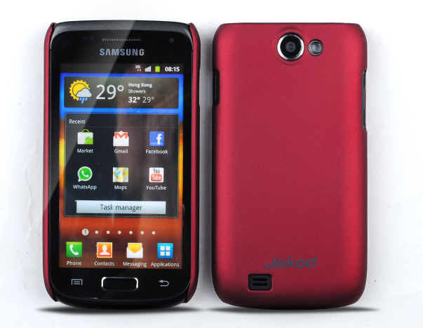 Чехол пластиковый Jekod для Samsung Galaxy W I8150 красный