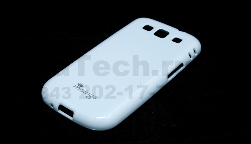 Чехол гелевый Moings для Samsung Galaxy SIII I9300 голубой