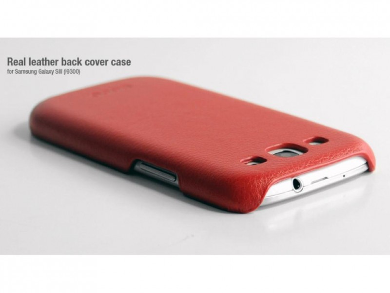 Чехол кожаный HOCO Back Cover для Samsung Galaxy SIII I9300 красный