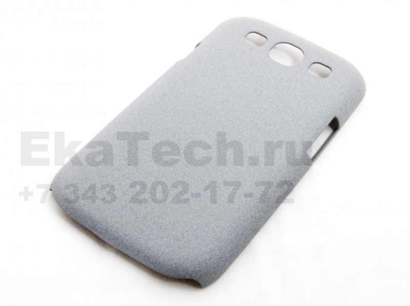 Чехол пластиковый для Samsung Galaxy SIII I9300 серый