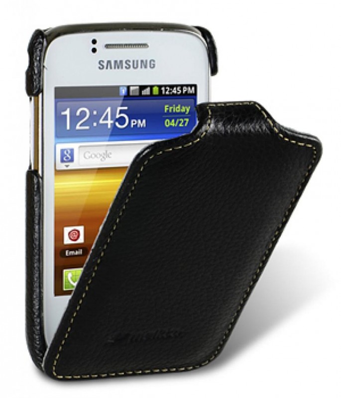 Чехол кожаный Melkco Jacka Type для Samsung Galaxy Y Duos S6102 черный