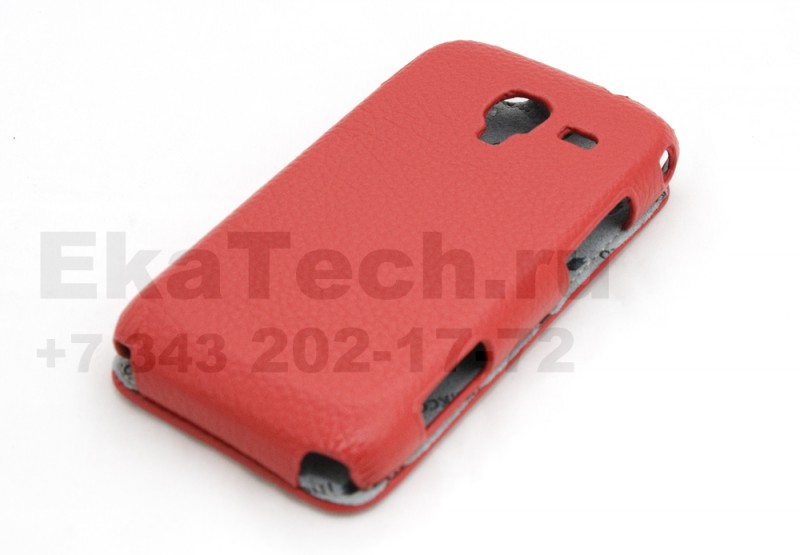 Чехол кожаный Melkco Jacka Type для Samsung Galaxy Ace II I8160 красный