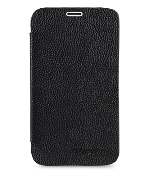 Чехол кожаный Melkco Face Cover Book Type для Samsung Galaxy Note 2 N7100 черный